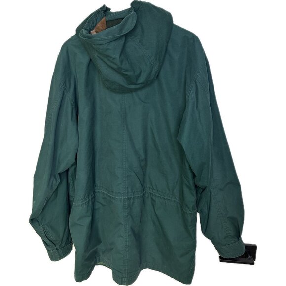 Vintage EDDIE BAUER Mountain Parka Men's XL Green Wool Lined Western Outdoors - Picture 2 of 9